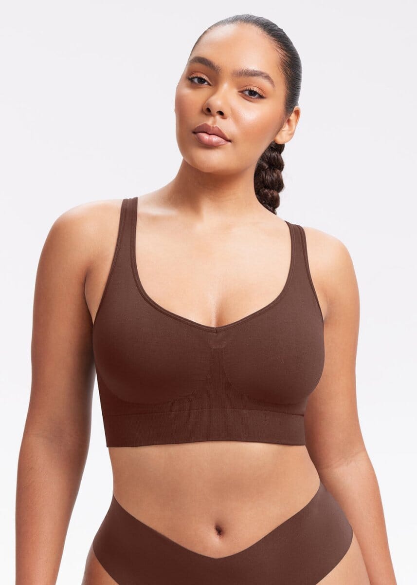Soutien-gorge sans armatures à dos lisse