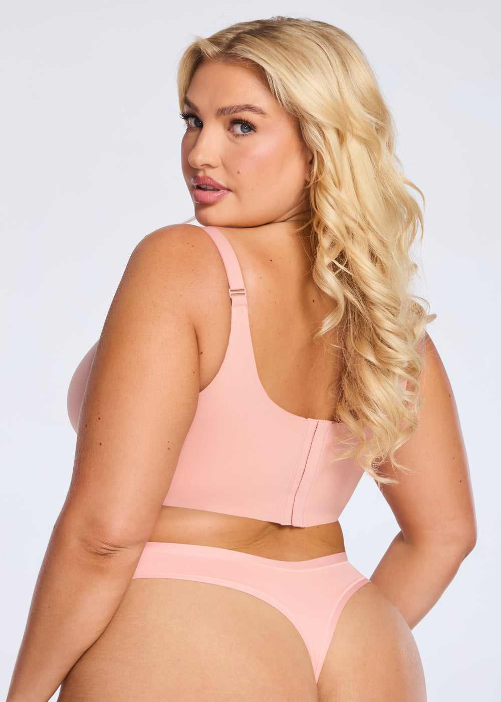 Soutien-gorge sans fil à encolure en V ajustable