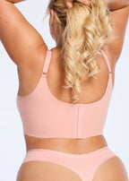 Soutien-gorge sans fil à encolure en V ajustable