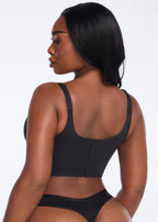 Soutien-gorge sans fil à encolure en V ajustable