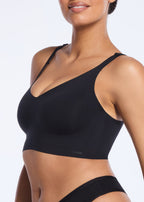 Soutien-gorge sans fil à encolure en V ajustable